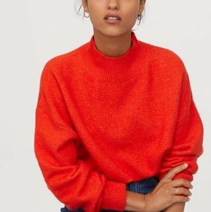 Knit Mock-Turtleneck Sweater